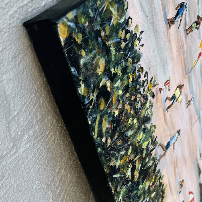 Bird's Eye View - edges red. sq