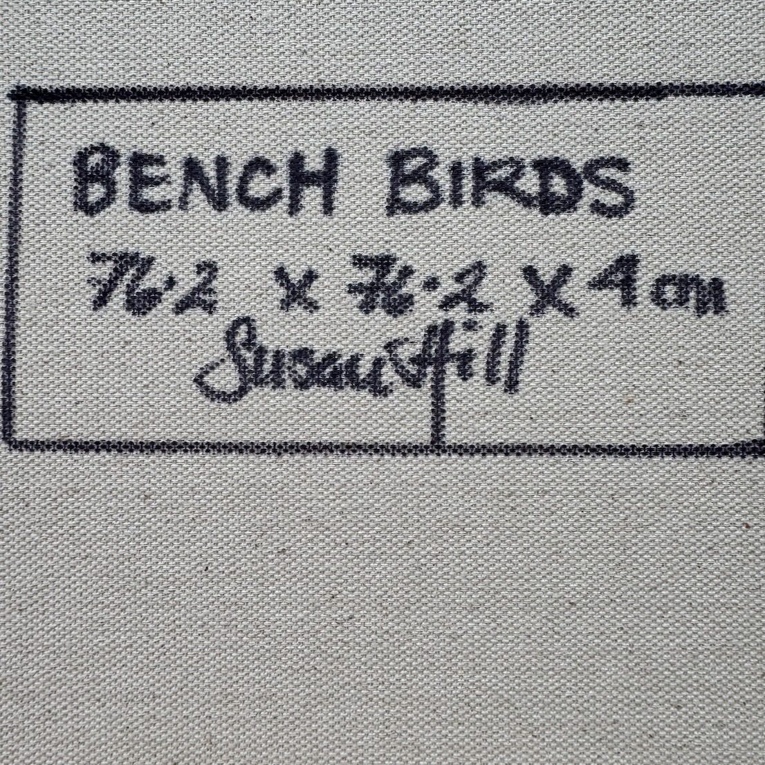 Bench Birds label copy